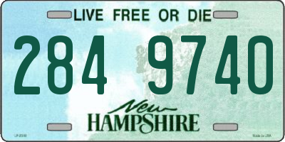 NH license plate 2849740