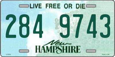 NH license plate 2849743