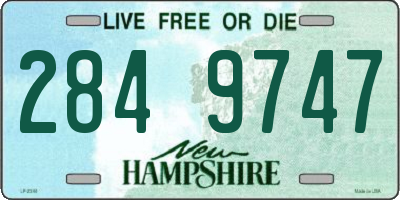 NH license plate 2849747