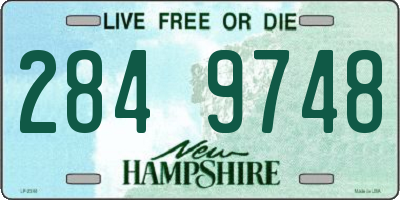 NH license plate 2849748