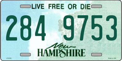 NH license plate 2849753