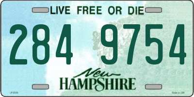 NH license plate 2849754