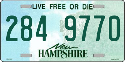 NH license plate 2849770