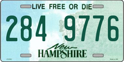 NH license plate 2849776