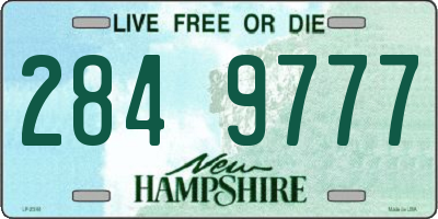 NH license plate 2849777