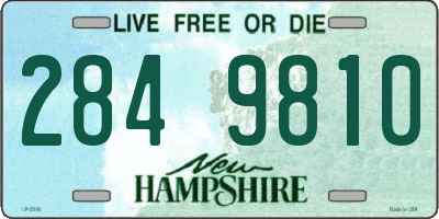 NH license plate 2849810
