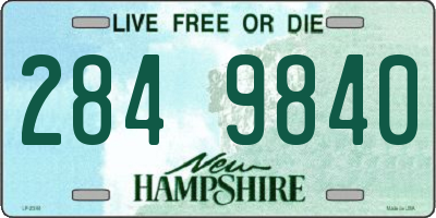 NH license plate 2849840