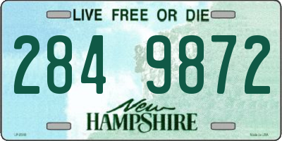 NH license plate 2849872