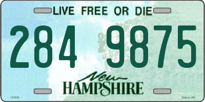 NH license plate 2849875