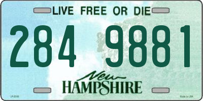 NH license plate 2849881