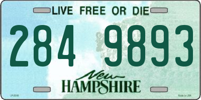 NH license plate 2849893
