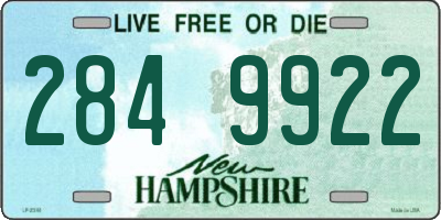 NH license plate 2849922