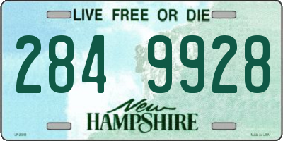 NH license plate 2849928