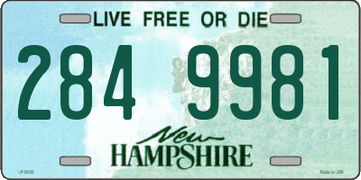NH license plate 2849981