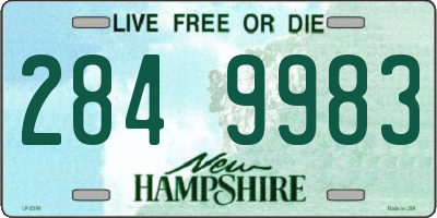 NH license plate 2849983