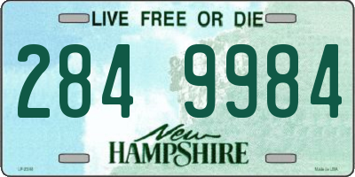 NH license plate 2849984
