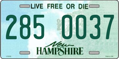 NH license plate 2850037