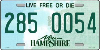 NH license plate 2850054