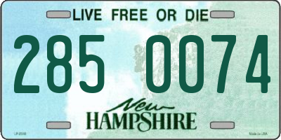 NH license plate 2850074