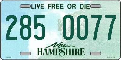 NH license plate 2850077