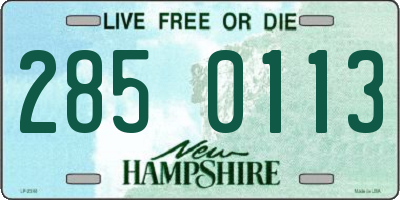 NH license plate 2850113