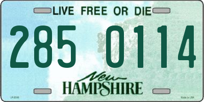 NH license plate 2850114