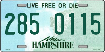 NH license plate 2850115