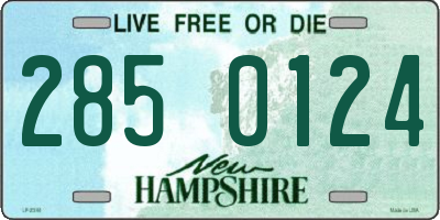 NH license plate 2850124