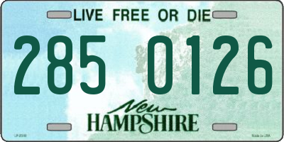 NH license plate 2850126