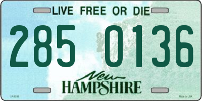NH license plate 2850136