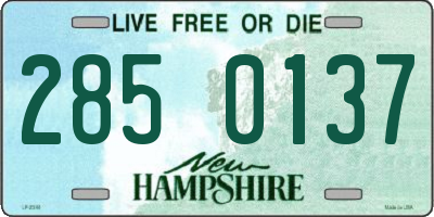 NH license plate 2850137