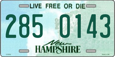 NH license plate 2850143