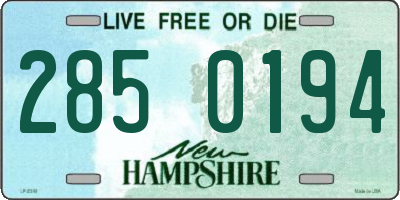 NH license plate 2850194
