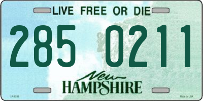 NH license plate 2850211