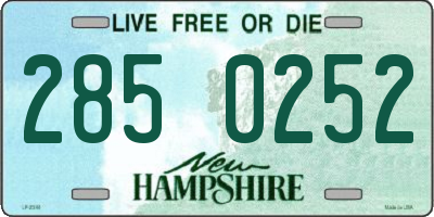 NH license plate 2850252