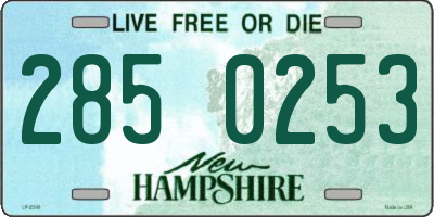 NH license plate 2850253