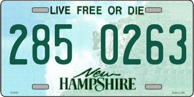NH license plate 2850263