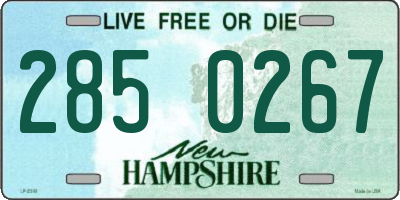 NH license plate 2850267