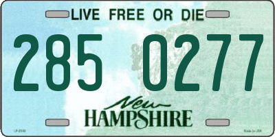 NH license plate 2850277