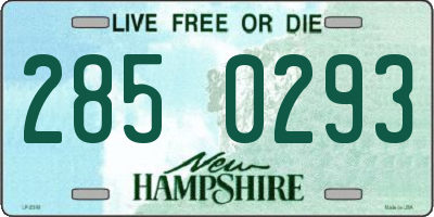 NH license plate 2850293