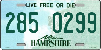 NH license plate 2850299