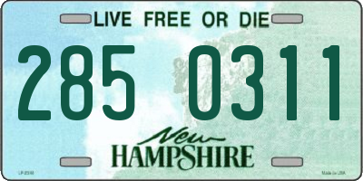 NH license plate 2850311