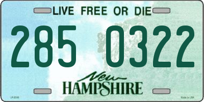 NH license plate 2850322