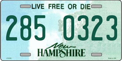 NH license plate 2850323