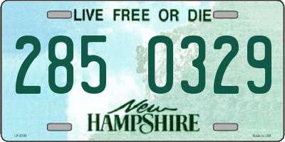 NH license plate 2850329