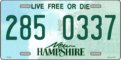 NH license plate 2850337