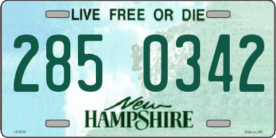 NH license plate 2850342