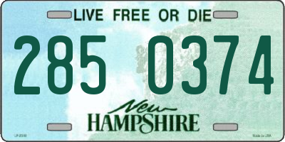 NH license plate 2850374
