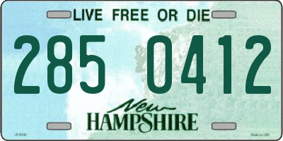 NH license plate 2850412
