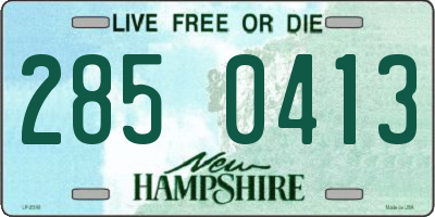 NH license plate 2850413